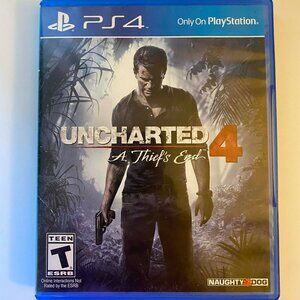 Uncharted 4 A Thief's End (Sony PlayStation 4) Clean disc